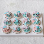 Pastel Mermaid Cupcake | Mermaid Blue Purple