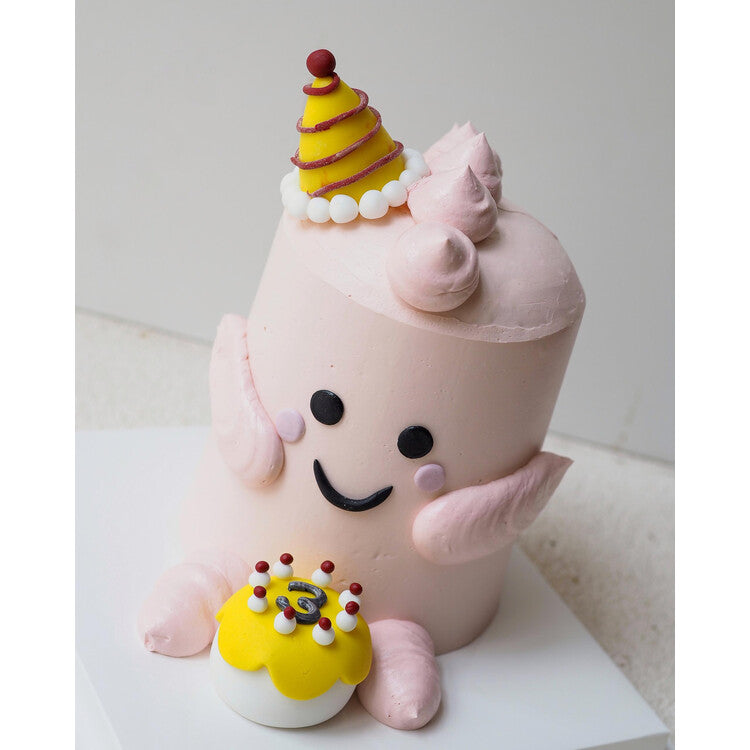 Pink Baby Dino Cake | Dinosaur Birthday Cake