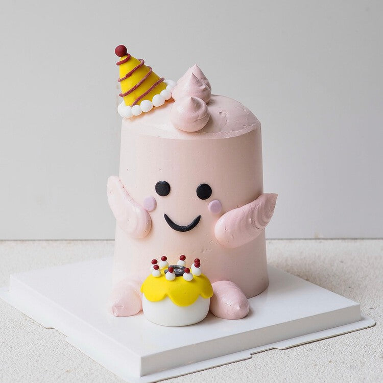 Pink Baby Dino Cake | Dinosaur Birthday Cake