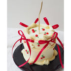 Cherry Ribbon Delight Cake | Cherry Birthday Cake