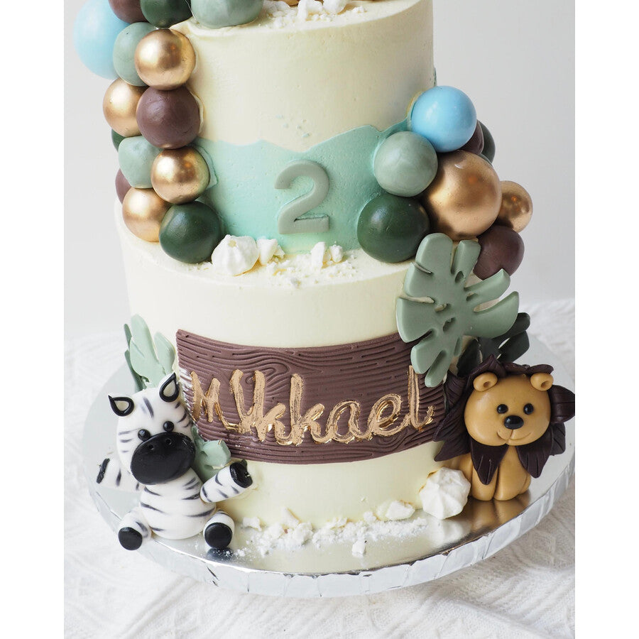 Little Explorer Safari Cake | Jungle Birthday Cake