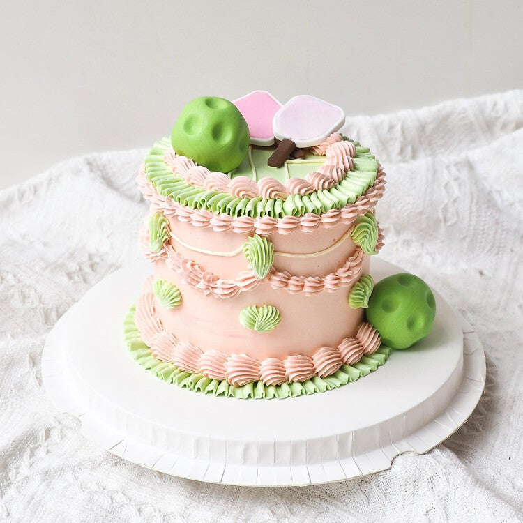 Courtside Cutie Cake | Pickleball Theme Cake