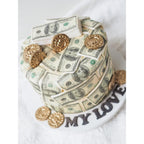 Stacks on Stacks Cake | Money Theme Cake
