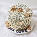 Stacks on Stacks Cake | Money Theme Cake