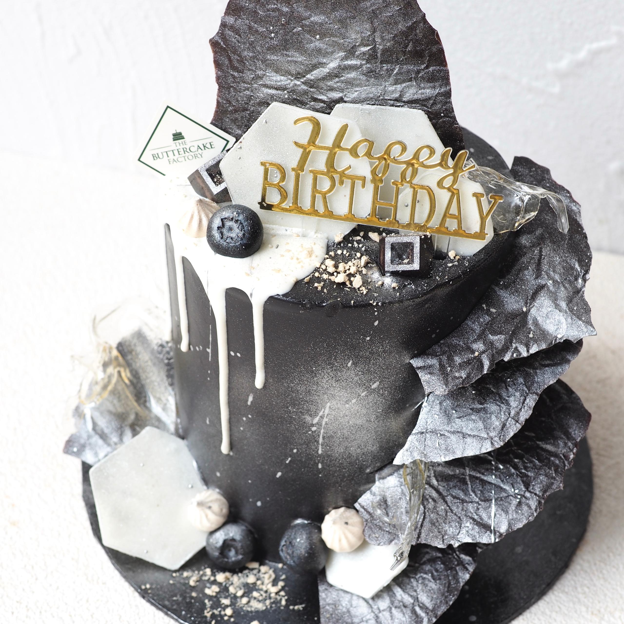 Silver Monochrome Cake