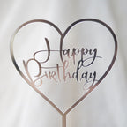 Happy Birthday Heart Topper