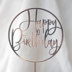 Happy Birthday Round Topper