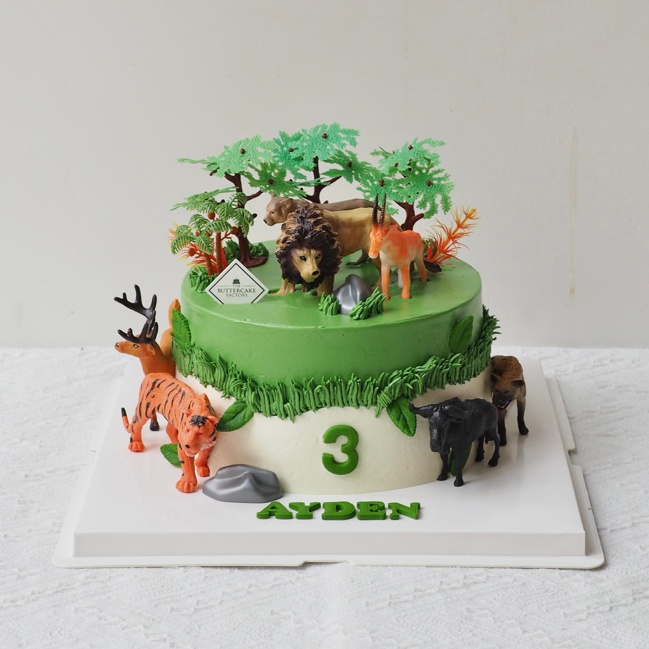 Safari Wild Cake | Animal Theme Birthday Cake