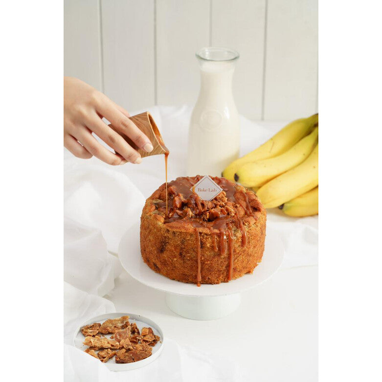 Salted Caramel Banana With Caramelised Almond Nuts