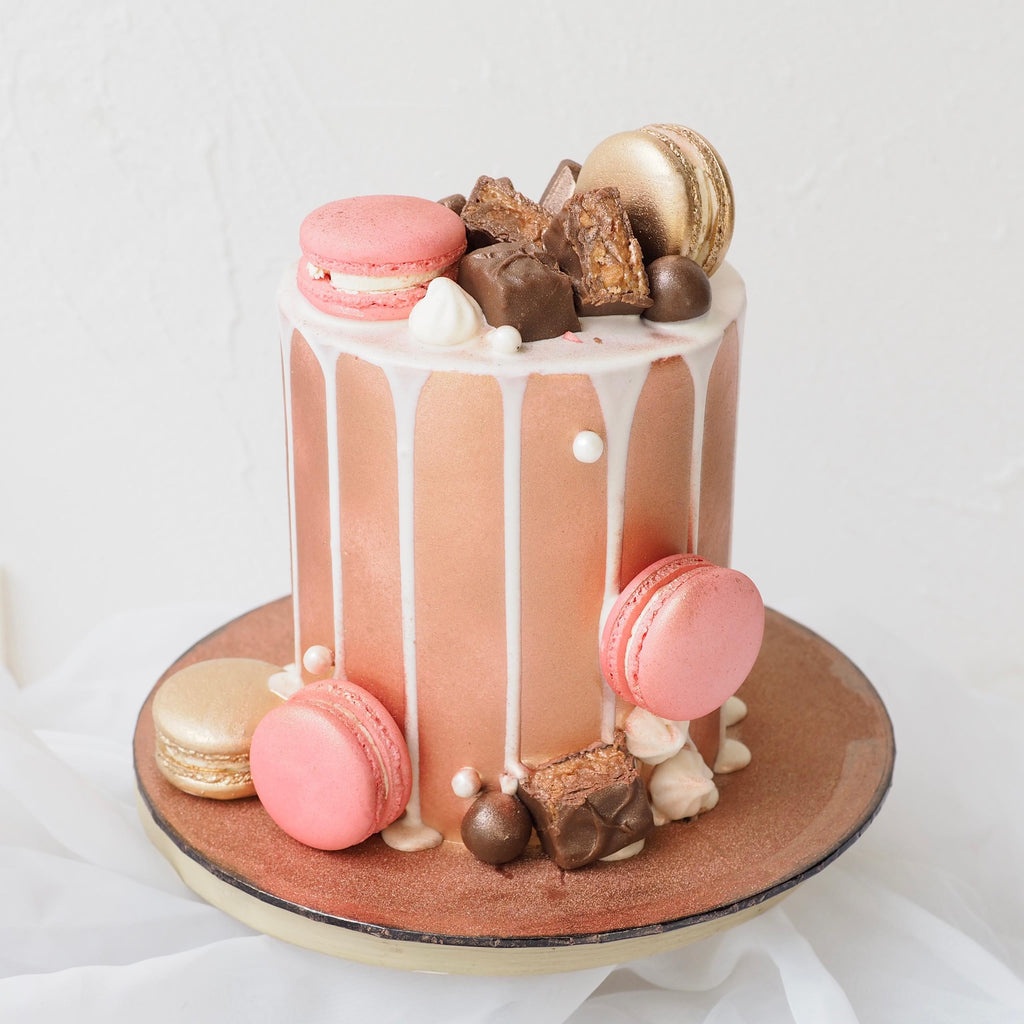 Rose Gold Cake | Elegant Birthday Cake