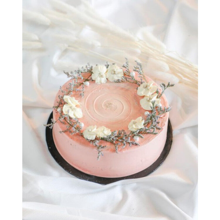 Vintage Caspia Cake | Pink Female Birthday Cake