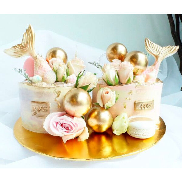 Twin Mermaid Cake | Mermaid Birthday Cake