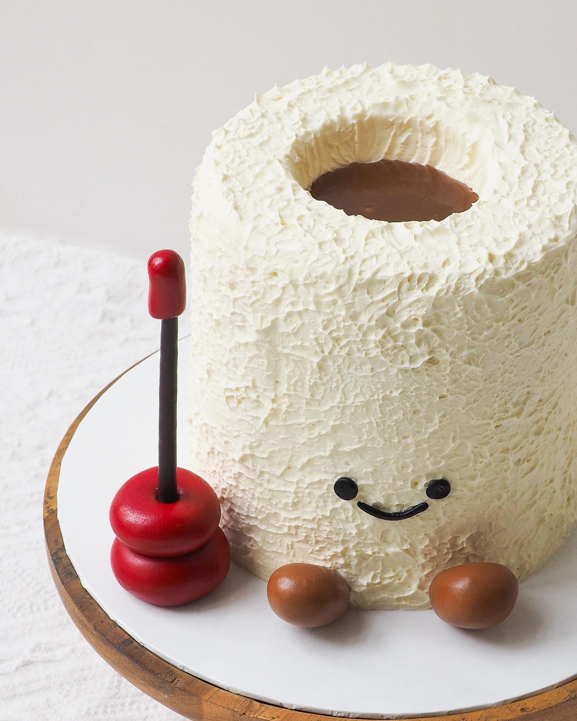 Tissue Roll Jelly Cat Cake | Jellycat Birthday Cake
