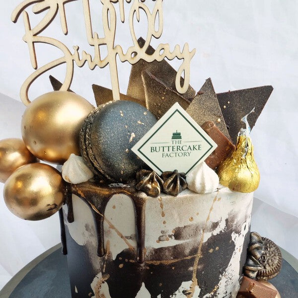 Austin Cake | Black Gold Theme
