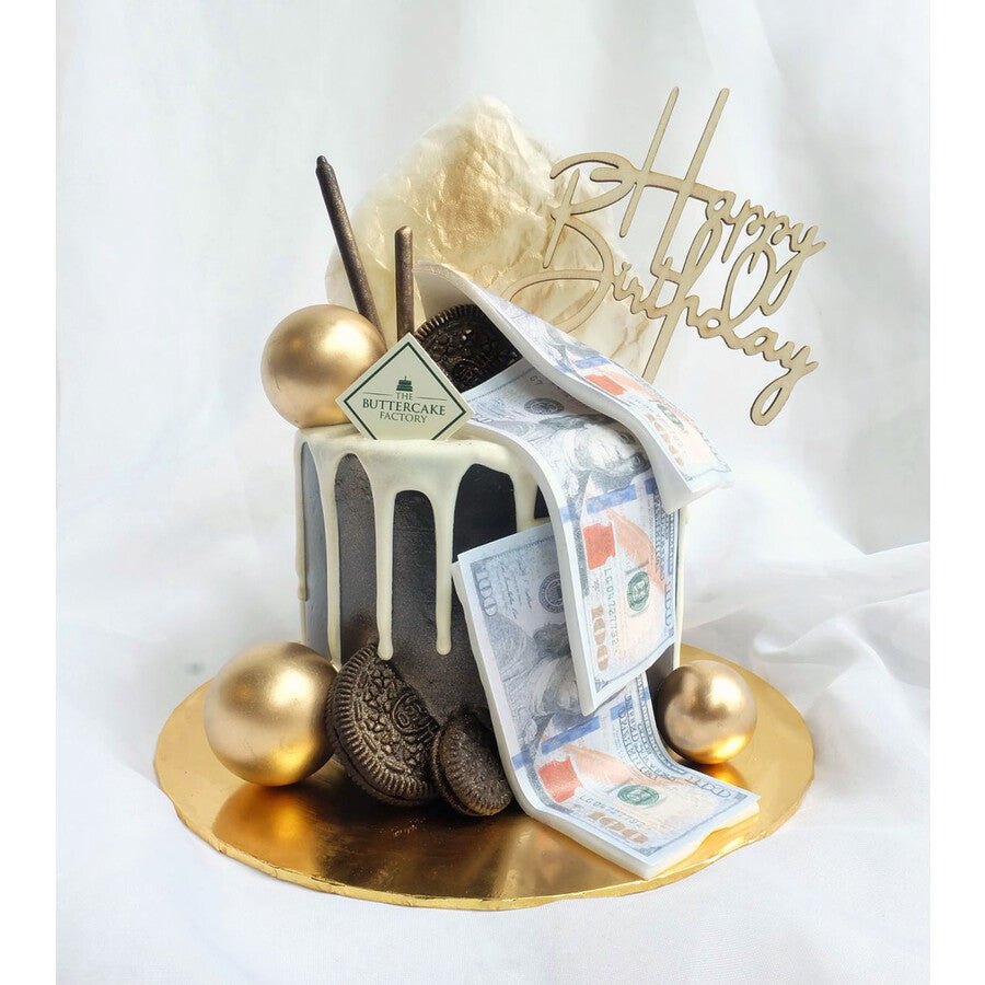 Money Ball Cake | Money Theme Birthday Cake