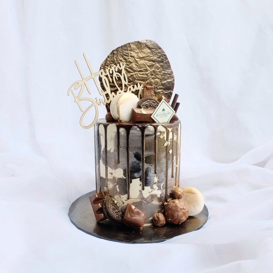 Elite Chocoland Cake | Black Gold Birthday Cake