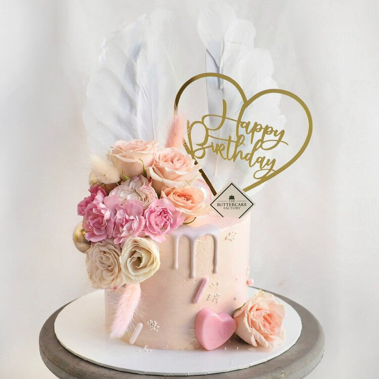 Serene Cake | Pastel Floral Birthday Cake