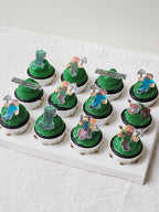 Minecraft Theme Cupcakes | Cartoon Cupcakes