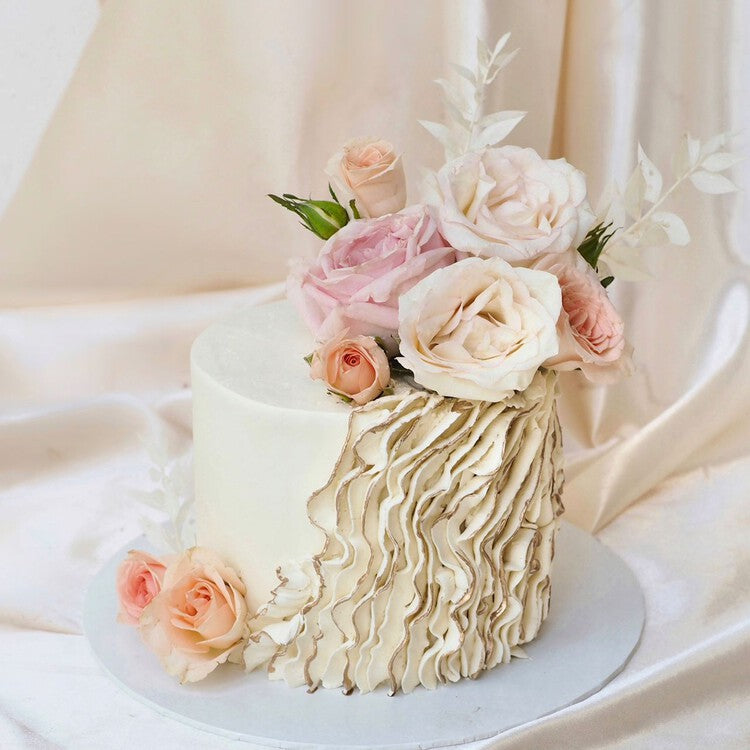 Laura Cake | Floral Frill Birthday Cake