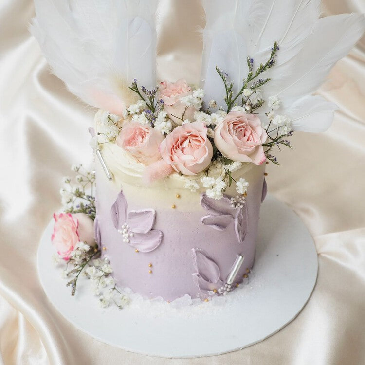 Violet Cake | Purple Floral Birthday Cake