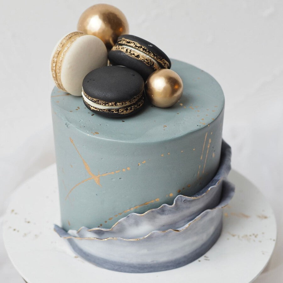 Jude Cake | Grey Marble Birthday Cake