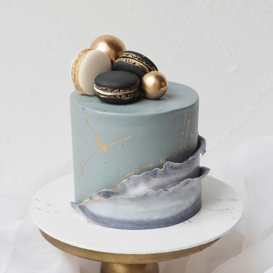 Jude Cake | Grey Marble Birthday Cake