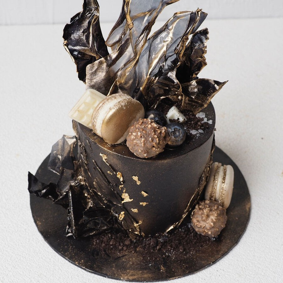 Miles Cake | Black Chocolate Birthday Cake