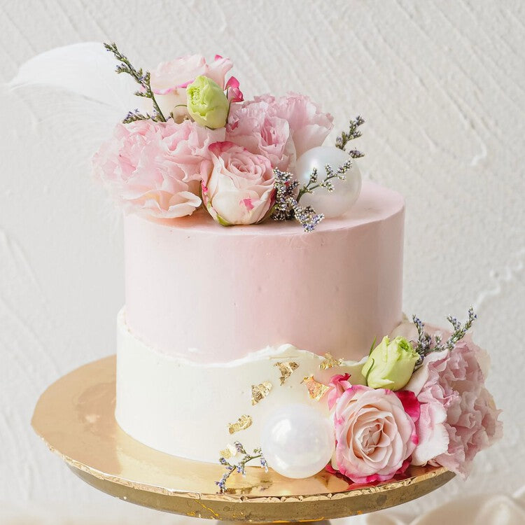 Steph Cake | Pastel Pink Birthday Cake