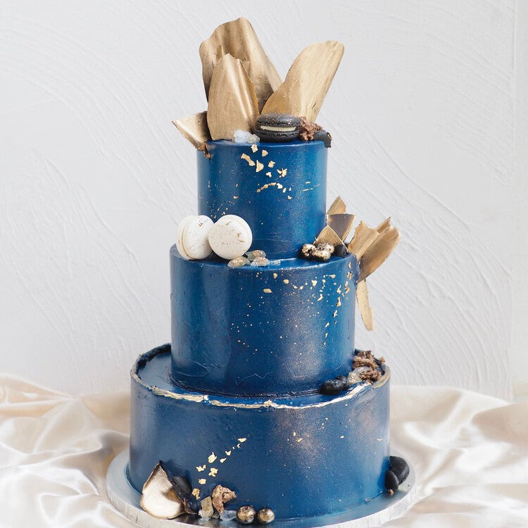 Aquamarine Cake | 3 Tier Royal Blue