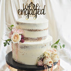 Unconditional Love Cake | Rustic Engagement Cake