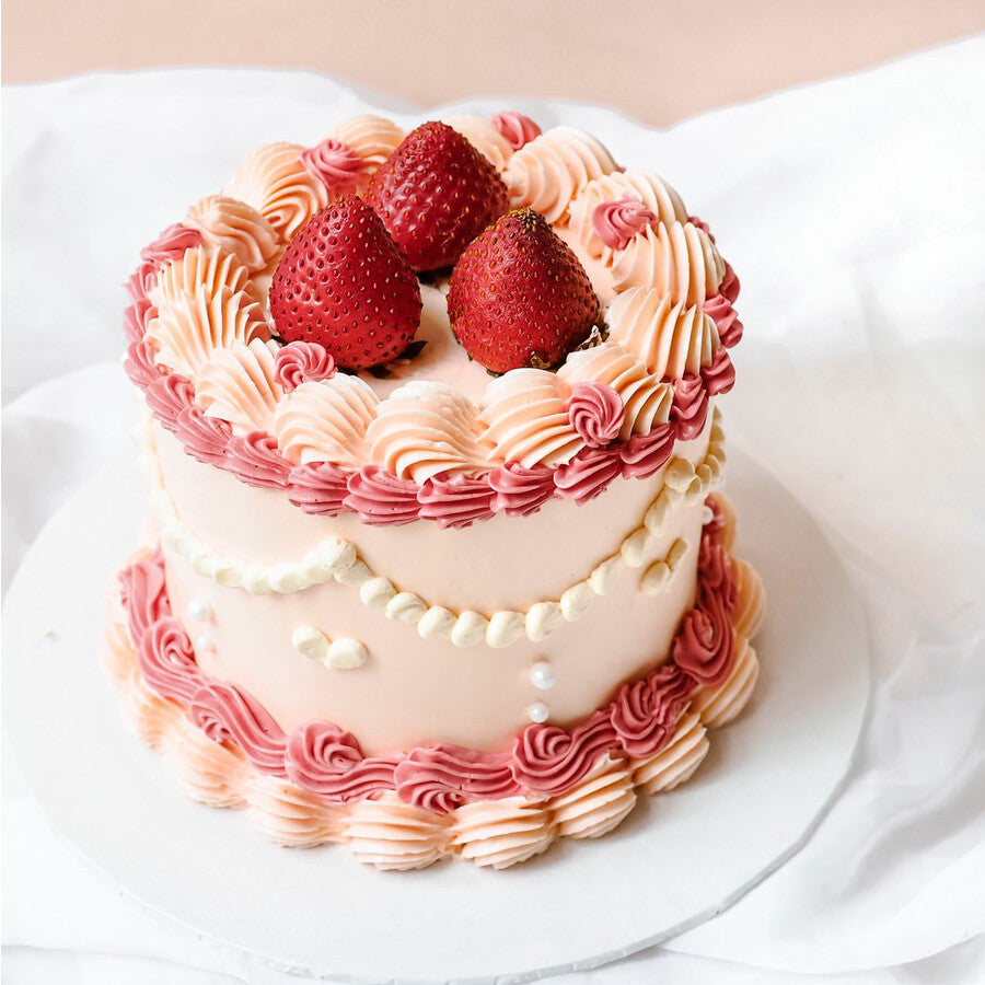 Romance Berry | Classic Elegant Birthday Cake