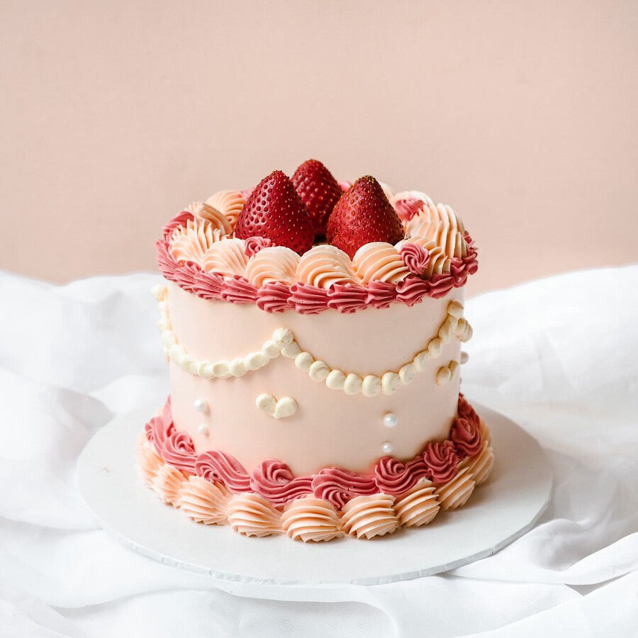 Romance Berry | Classic Elegant Birthday Cake
