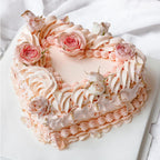 Flower Passion Cake | Heart Shape Birthday Cake