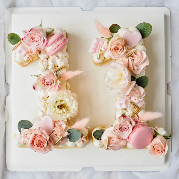 Minis Monogram Cookie | Number Letter Birthday Cookie