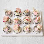 Floral Marble Cupcakes | Floral Birthday Cupcakes