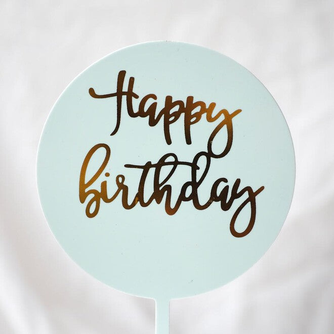 Matte Happy Birthday Topper