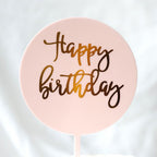 Matte Happy Birthday Topper