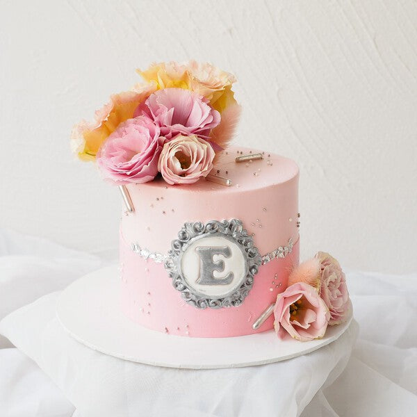 Shay Cake | Pink Floral Birthday Cake