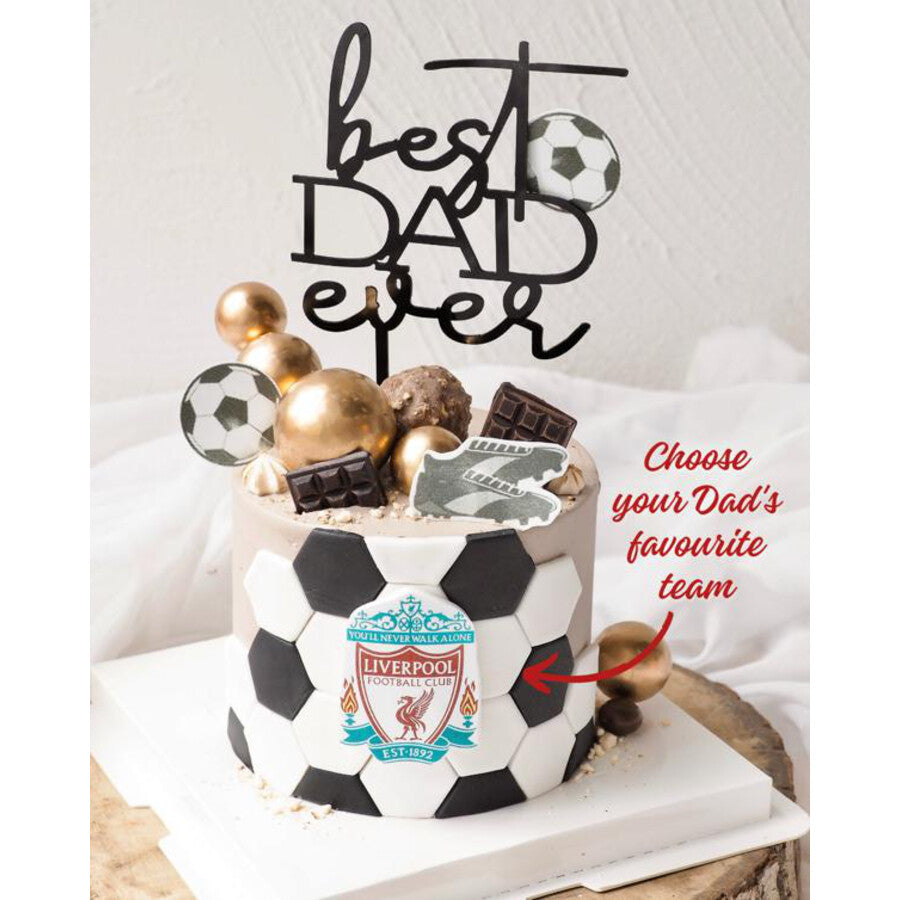 Soccer Superstar Dad | Football Dad Birthday Cake