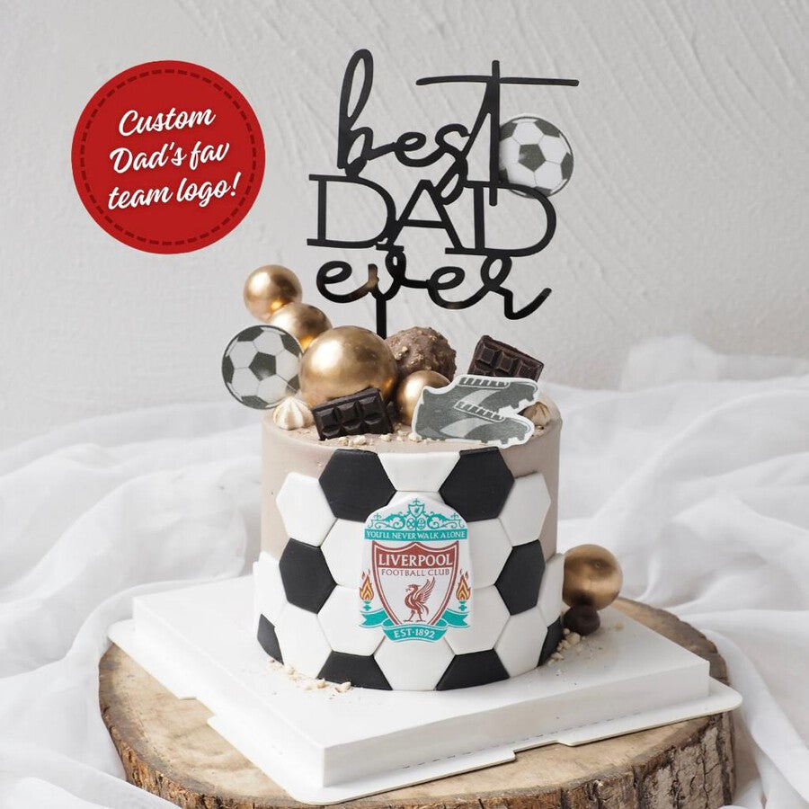 Soccer Superstar Dad | Football Dad Birthday Cake
