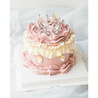 Kayla Cake | Pink Crown Birthday Cake