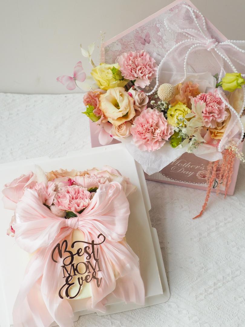 Petal Love Duo | Mother’s Day Cake & Flower Box