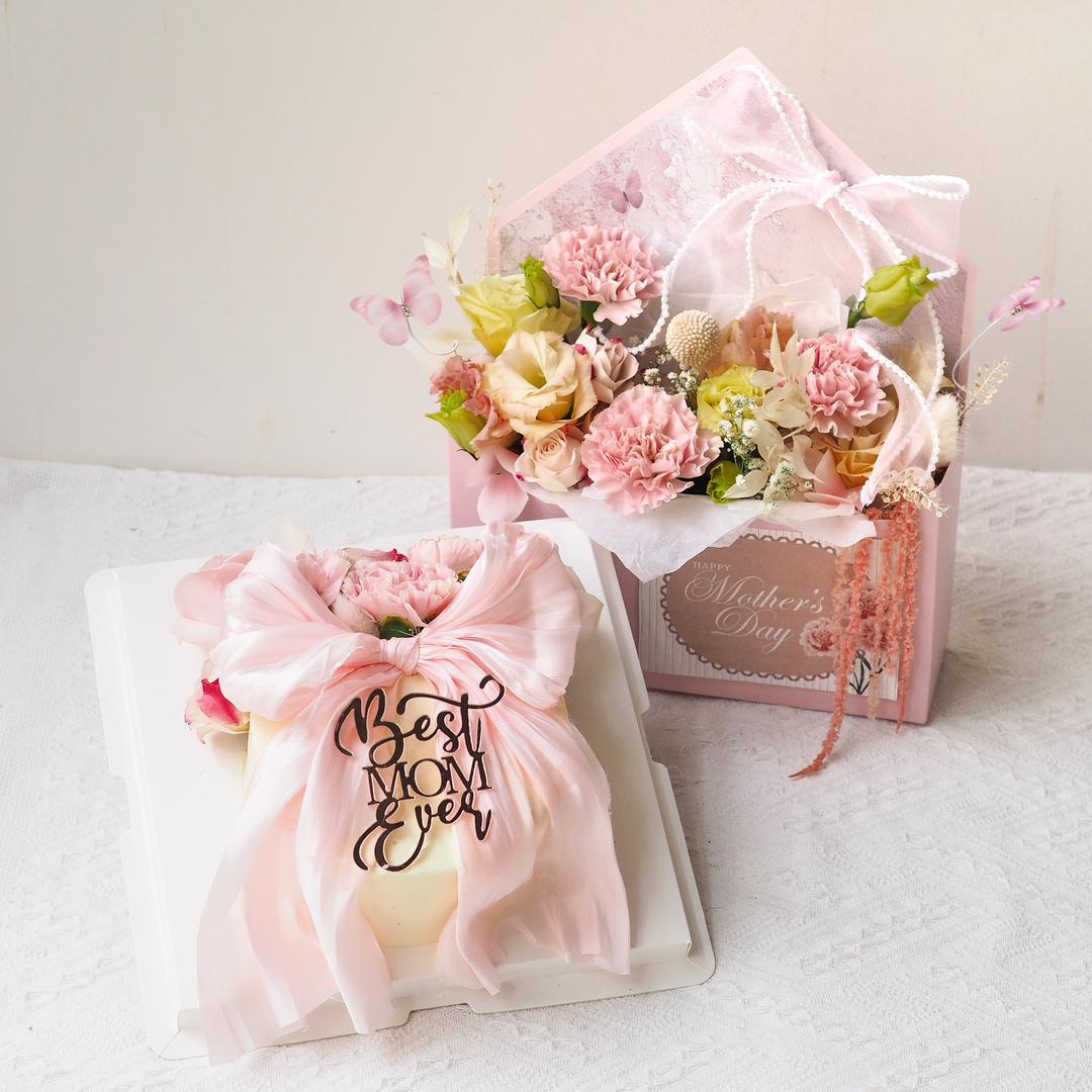 Petal Love Duo | Mother’s Day Cake & Flower Box