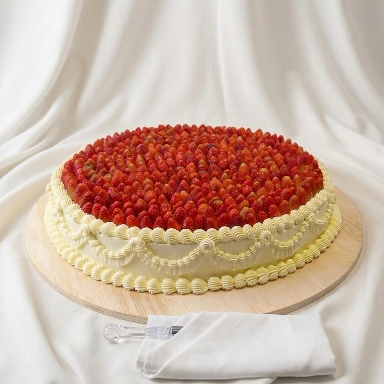 Giant Strawberry Cake | Strawberry Wedding Cake