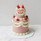 Cherry Belle Cake | Mini 2 Tier Female Vintage Cake