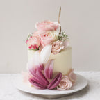 Rose Wafer Luxe | Luxury Pink Rose Cake