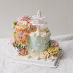 Enchanted Garden | Floral Fountain Cake