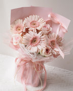 Blushing Vera | Pink Rose & Gerbera Flower Bouquet