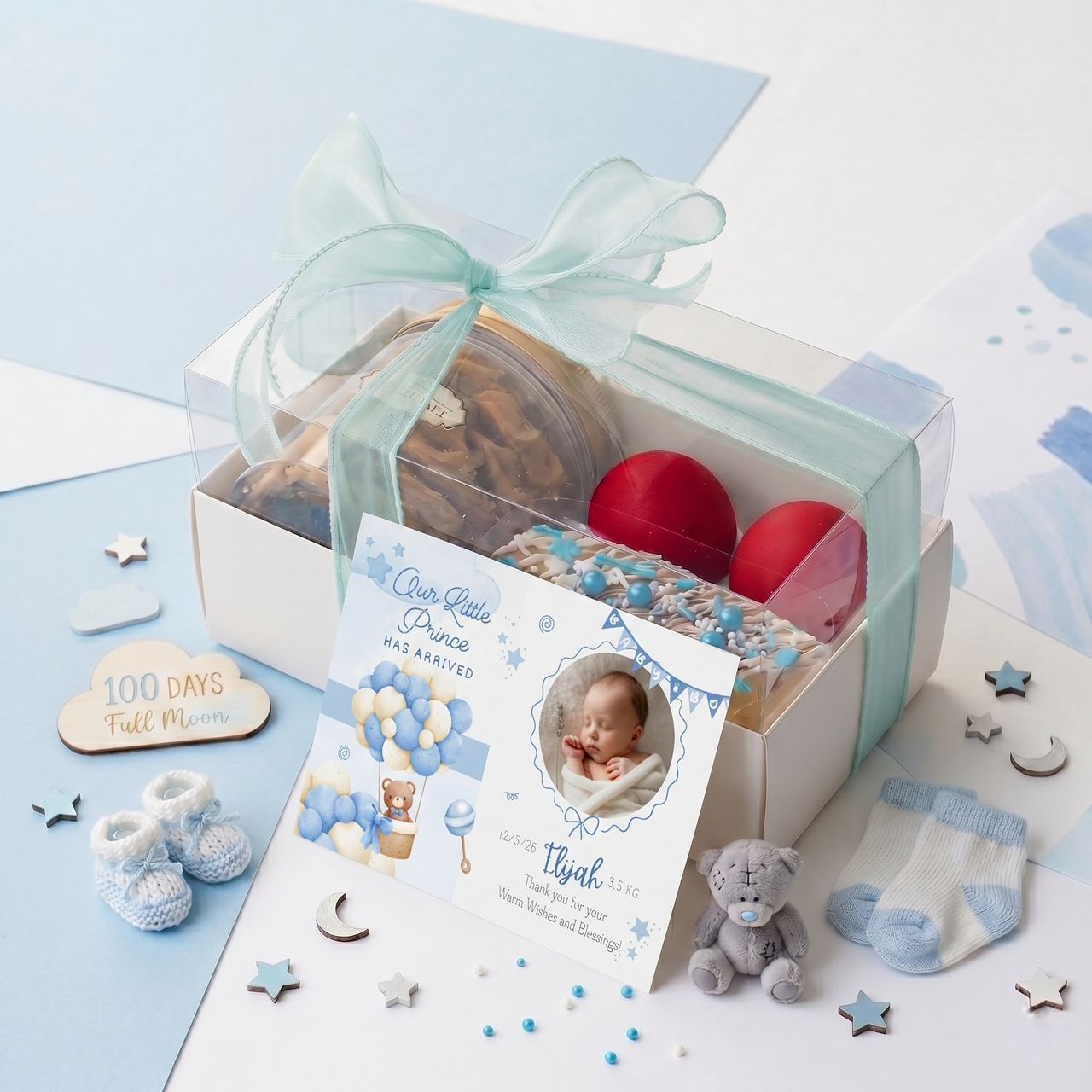 Little Prince Fullmoon Set of 10 | Boy Fullmoon Gift Box