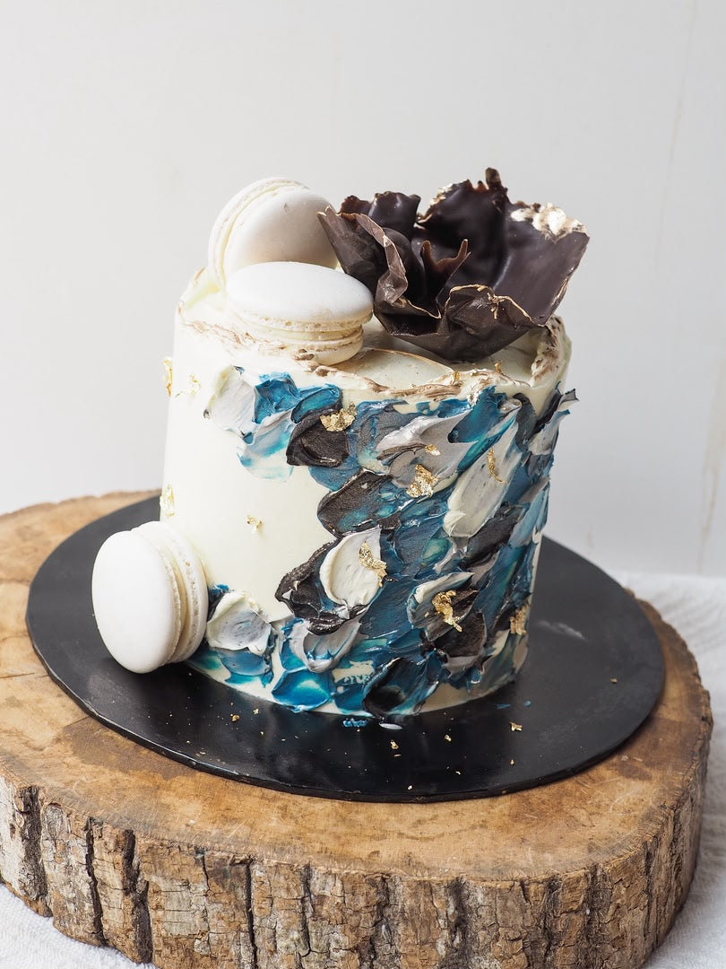 Darling Hela Cake | Blue Tone Birthday Cake